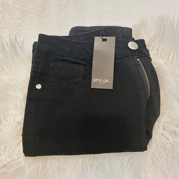 Nasty Gal Black Distressed Skinny Jeans - Picture 6 of 7